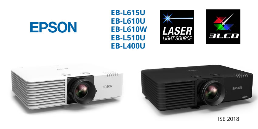 EPSON全新激光投影機陣容 EB-L615U，EB-L610U，EB-L610W ，EB-L510U和EB-L400U 首批現貨搶先登陸香港投影